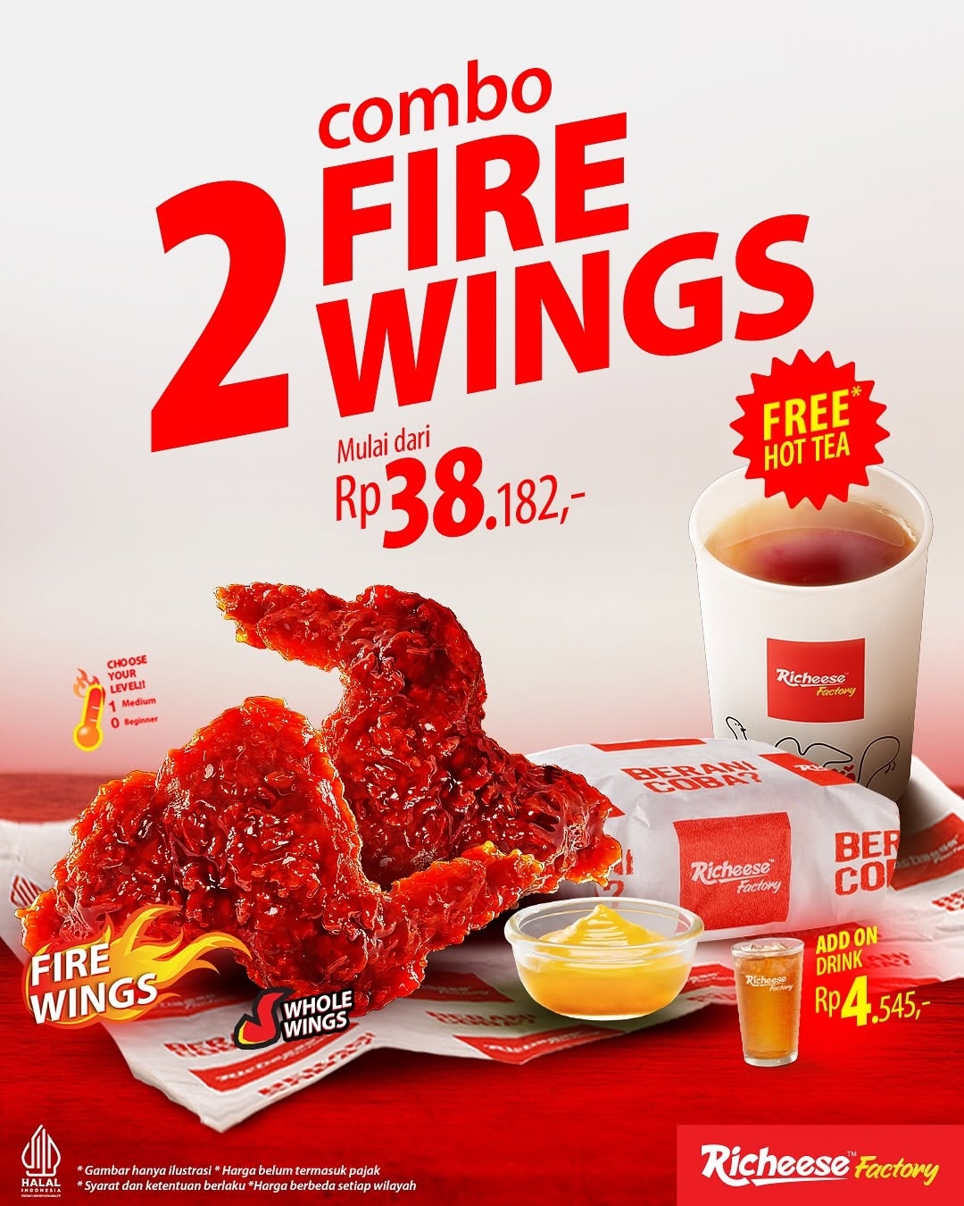 Combo Fire Wings Whole