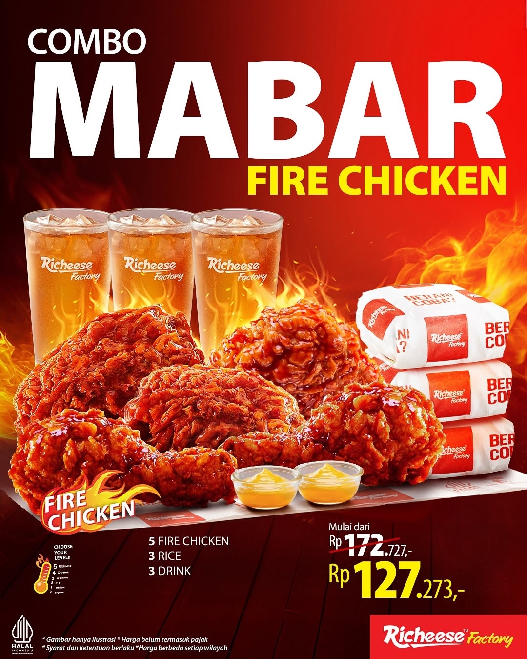 Combo Mabar Fire Chicken