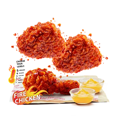 Fire Chicken 3pcs